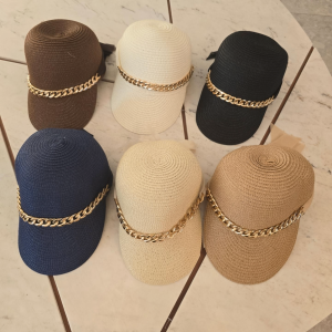 BONÉ FIBRA SINTÉTICA COM CORRENTE