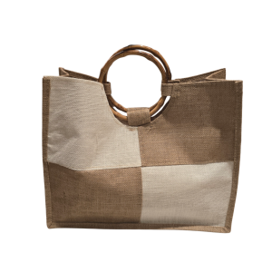 BOLSA JUTA 4 QUADRADOS